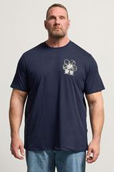 BadRhino Big & Tall Navy Blue 'Shibuya Tokyo' Graphic T-Shirt | BadRhino  2