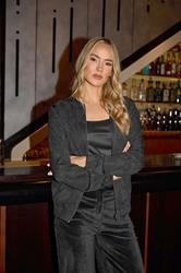 LTS Tall Black Jacquard Bomber Jacket | Long Tall Sally 1