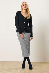 LTS Tall Women's Black Boucle Pencil Midi Skirt | Long Tall Sally 1