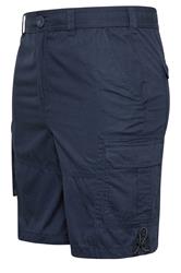 BadRhino Big & Tall Navy Blue Lightweight Waist Cargo Shorts | BadRhino 7