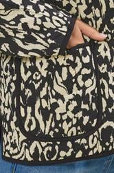 LTS Tall Black Abstract Quilted Jacket | Long Tall Sally 4