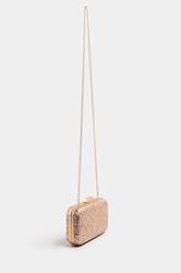 Champagne Gold Sequin Clutch Bag | Yours Clothing 3