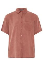 LTS Tall Rust Orange Short Sleeve Shirt