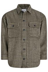 JACK & JONES Big & Tall Black Check Long Sleeve Overshirt | BadRhino 3