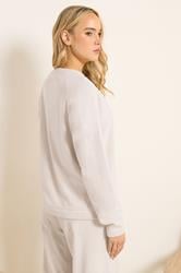 LTS Tall Women's Ivory White Microfleece Top | Long Tall Sally 3