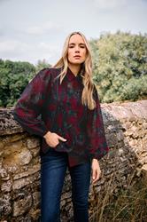 LTS Tall Red Rose Stud Trim Pintuck Shirt | Long Tall Sally 1