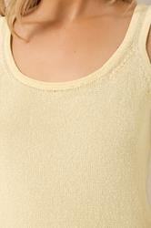 LTS PREMIUM Tall Women's Yellow Linen Knitted Vest Top | Long Tall Sally 4