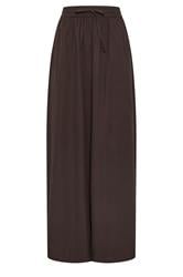 LTS Tall Chocolate Brown Pull On Cotton Maxi Skirt