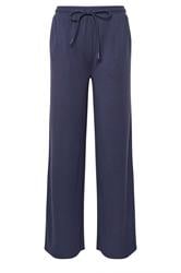 LTS Tall Navy Blue Premium Wide Leg Trousers | Long Tall Sally  1