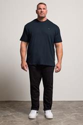 BadRhino Big & Tall Navy Blue Relaxed T-Shirt | BadRhino 2