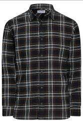 JACK & JONES Big & Tall Black Flannel Checked Shirt | BadRhino 2