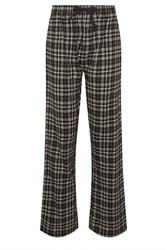 LTS Tall Black Cotton Check Pyjama Bottoms | Long Tall Sally 5