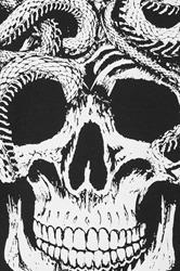 BadRhino Big & Tall Black Skull & Snake Graphic Sweatshirt | BadRhino 3