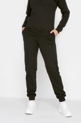 LTS Tall Black Cuffed Drawstring Joggers