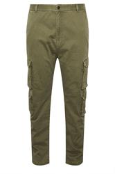 BadRhino Big & Tall Olive Green Cargo Trousers