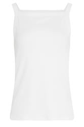 LTS Tall Women's 2 PACK White Stripe High Neck Ribbed Vest | Long Tall Sally 9