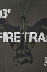 FIRETRAP Big & Tall Khaki Green Hawk Hoodie | BadRhino 3