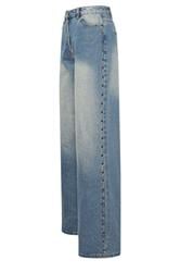 LTS Tall Women's Light Blue Wash Studded Denim Jeans | Long Tall Sally 2