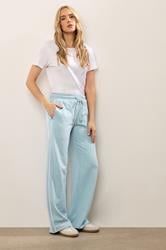 LTS Tall Blue Piped Wide Leg Joggers | Long Tall Sally 1