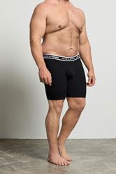 JACK & JONES Big & Tall 3 Pack Black Contrast Boxers | BadRhino 2