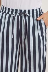 LTS Tall Women's Blue Stripe Textured Wide Leg Trousers | Long Tall Sally  5