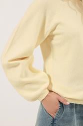 LTS Tall Butter Yellow Knit Balloon Sleeve Jumper | Long Tall Sally 4