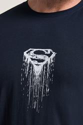 BadRhino Big & Tall Navy Blue Superman Graphic Print T-Shirt | BadRhino 4