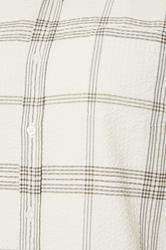 BadRhino Big & Tall Natural Brown Textured Checked Shirt | BadRhino 8