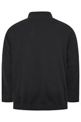 BadRhino Big & Tall Black Knitted Borg Zip Up | BadRhino 7