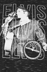 D555 Big & Tall Black Elvis Presley Graphic T-Shirt | BadRhino 5