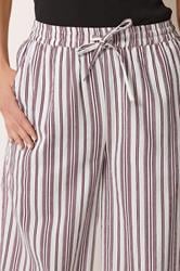 LTS Tall Women's Red & White Stripe Wide Leg Trousers | Long Tall Sally 5