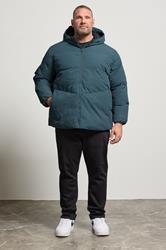 JACK & JONES Big & Tall Blue Puffer Jacket | BadRhino 2