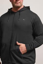 BadRhino Big & Tall 2 PACK Black Zip Through Essential Hoodie | BadRhino 5