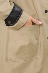 LTS Tall Stone Brown Longline Car Coat | Long Tall Sally 5