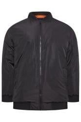 BadRhino Big & Tall Black Zip Bomber Jacket | BadRhino 5