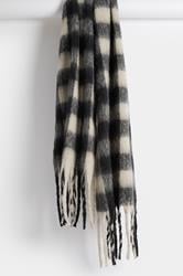 Black Checked Soft Touch Scarf