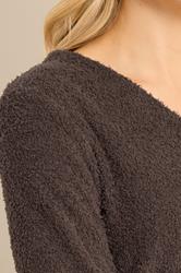 LTS Tall Women's Chocolate Brown Chenille Cardigan | Long Tall Sally 5