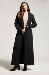 LTS Tall Black Formal Maxi Coat | Long Tall Sally 1