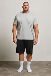 BadRhino Big & Tall Black Lightweight Lounge Shorts | BadRhino 2