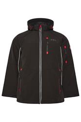 D555 Big & Tall Black Padded Soft Shell Jacket | BadRhino 3