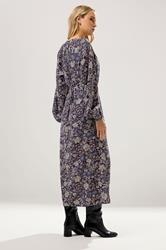 LTS Tall Purple Floral Midaxi Dress | Long Tall Sally 3