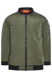 BadRhino Big & Tall Khaki Zip Bomber Jacket | BadRhino 4