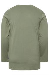 BadRhino Big & Tall Sage Green Extra Long Core Long Sleeve T-Shirt | BadRhino 2