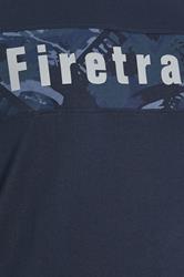 FIRETRAP Big & Tall Navy Blue Logo Print T-Shirt | BadRhino 3