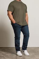 BadRhino Big & Tall Ink Blue Straight Leg Stretch Jeans | BadRhino 1