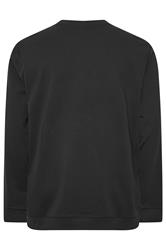 STUDIO A Big & Tall Black Crew Neck Sweatshirt | BadRhino 2