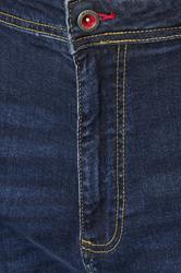 D555 Big & Tall Blue Blue Tapered Stretch Jeans | BadRhino 5