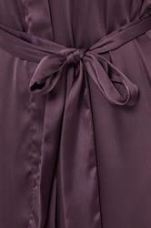 LTS Tall Burgundy Red Maxi Satin Robe | Long Tall Sally 4