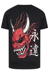 BadRhino Big & Tall Black Extra Long Japanese Graphic T-Shirt | BadRhino 8