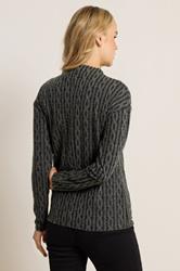 LTS Tall Charcoal Grey Knit Funnel Top | Long Tall Sally 3